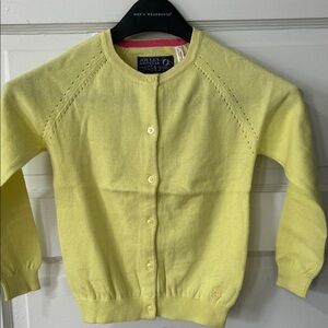 Joules Kids Lemon Yellow Cardigan